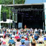 Even the smaller crowds at the THING festival looked impressive. (Diane Urbani de la Paz/for Peninsula Daily News)