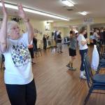 Nancy Martin participates in the Shipley Centers balance exercise class. When asked if the class has benefited her after three years, she said, Oh, gosh yes! I dont wobble as much. Various classes like the balance exercise class will demonstrate their activities at an open house. (Matthew Nash/Olympic Peninsula News Group)