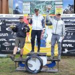Travis Bear of Sequim, center, won the Northwest Cup championship for the mens Cat 3 40-59 division. Bear had seven top 3 finishes in NW Cup races this spring and summer, dominating his division.