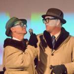 Joey Pipia, left, and Joseph Bednarik were rivals in the Port Townsend Film Festivals Ned Ryerson look-alike contest Saturday. Bednarik, co-publisher at Copper Canyon Press, emerged the victor. (Elizabeth Becker)