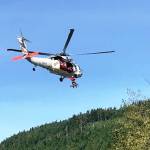 Backpacker airlifted from park