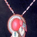 Bead work like this and other pieces by Gail McLain will be on exhibit Saturday at Harbor Art Gallery.