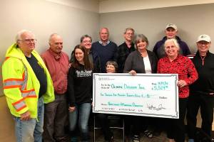 Marathon Association check benefits Olympic Discovery Trail