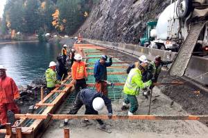 Four-hour delays around Lake Crescent continue this week