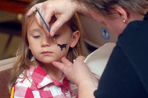 Putting on final touches at Pumpkin Party in Carlsborg