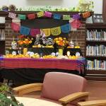 An altar is set up at the Port Townsend Library in 2018 during a Day of the Dead celebration. (Port Townsend Library)