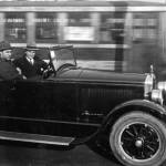 Danny Mathews, right, lived the good life in Tacoma in 1925 with fine clothes and a nice car. (John McNutt collection)