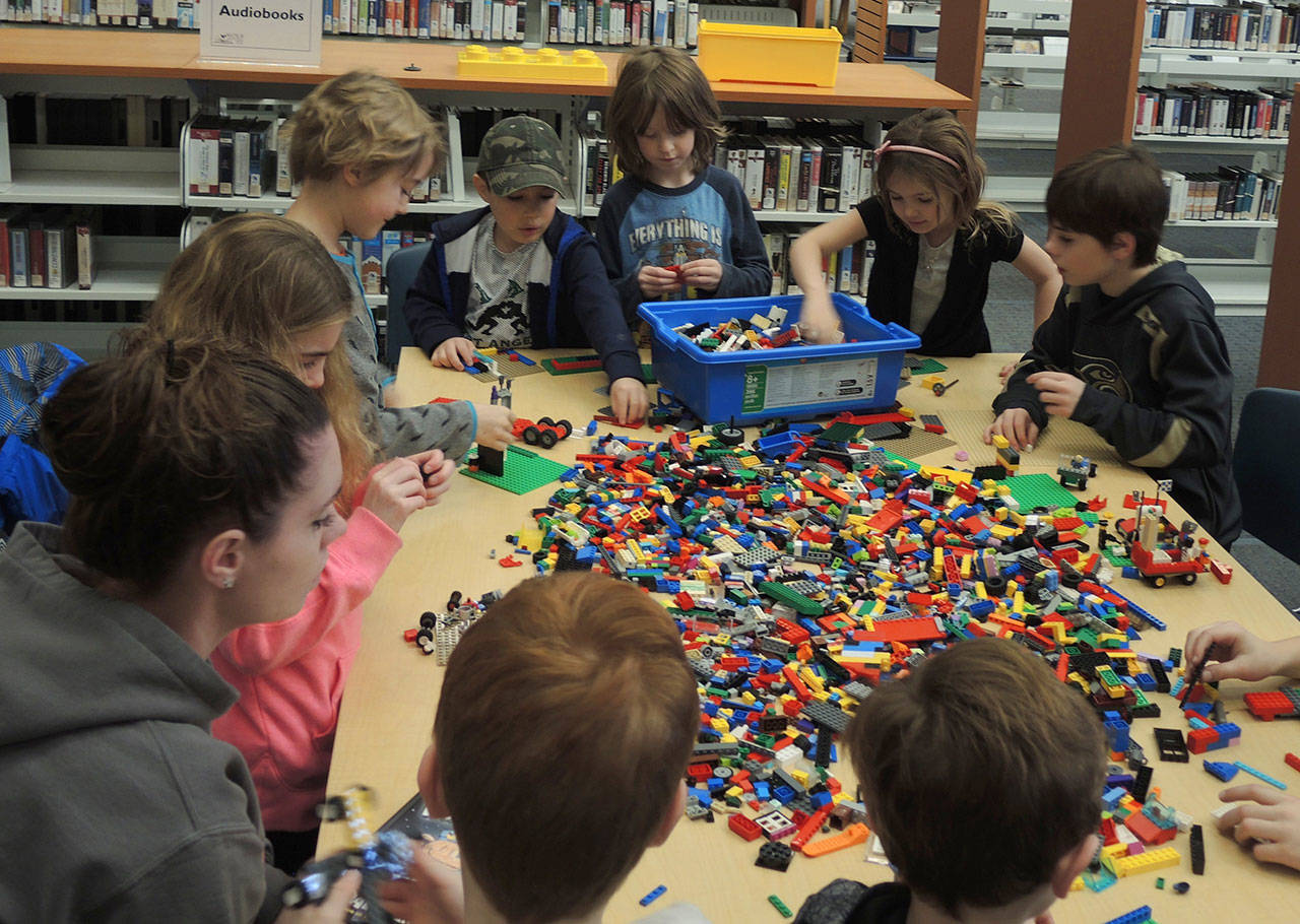 Sequim and Port Angeles libraries host LEGO Build It programs at Sequim and Port Angeles libraries through March. Photo courtesy of North Olympic Library System