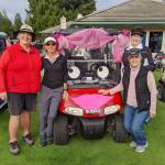Celebrating a successful 2019 Drive for the Cure golf tournament are, from left, Bobbie Piety, Marine Hirschfeld, Judy Nordyke and Dorene Berard. Submitted photo
