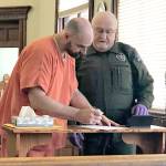 Joel Robert Chaudoin, 43, was sentenced to 50 months in prison in Jefferson County Superior Court. He pleaded guilty Nov. 1 to residential burglary, possession of heroin and violating a no-contact order. (Brian McLean/Peninsula Daily News)