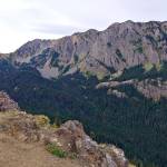 The Silver Creek basin, seen here in September from near Mount Townsend, can be accessed by the Silver Lake Way Trail. (Michael J. Foster/Olympic Peninsula News Group)