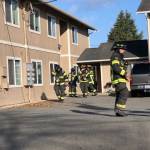 Port Angeles firefighters respond to a reported structure fire Sunday. (Port Angeles Fire Department)