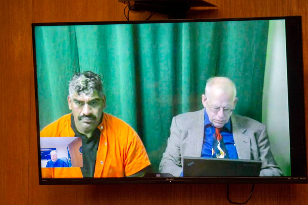 <strong>Jesse Major</strong>/Peninsula Daily News                                Miguel Angel Medel Lopez, 38, appears Thursday in Clallam County Superior Court, accused of rape of a child. Bail was set at $100,000.