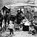 This photo of the Lasleys was taken and sold during their journey around the United States.