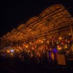 Hundreds gathered at Spartan Stadium in Forks to mourn Tristen Pisani on Thursday. (Jesse Major/Peninsula Daily News)