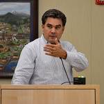 John Wesley Johnson, principal for The JWJ Group, LLC., speaks to the Sequim City Council on Nov. 25 about Lavender Meadows, a proposed 217 manufactured home park. The council voted the propsal down Monday. Johnson said Tuesday hes begun exploring his legal options. (Matthew Nash/Olympic Peninsula News Group)