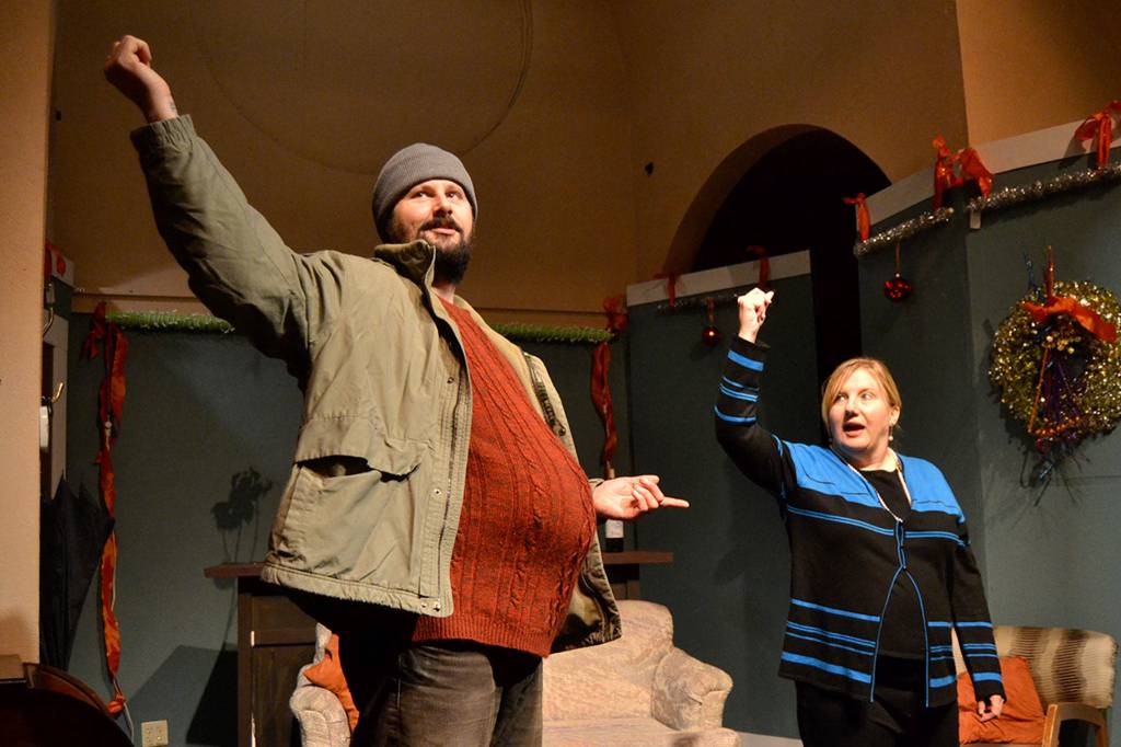 E.J. Anderson III and Christy Holy headline Another Night Before Christmas at Olympic Theatre Arts where they make up the cast and perform a dozen comedic and dramatic songs. (Matthew Nash/Olympic Peninsula News Group)