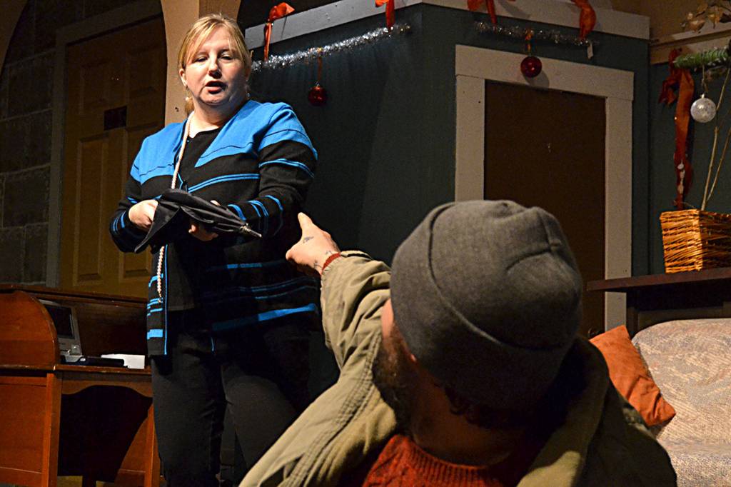 Funny encounters compose much of Another Night Before Christmas with a good mix of drama, too, Director Dan DePrez said. (Matthew Nash/Olympic Peninsula News Group)