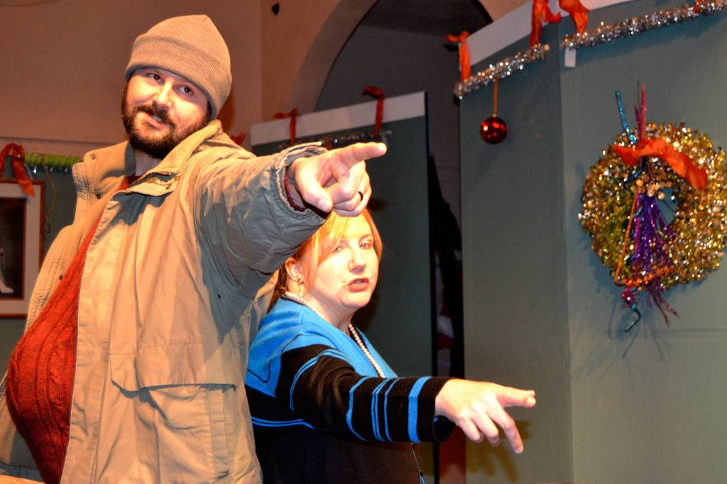 Director Dan DePrez said Another Night Before Christmas at Olympic Theatre Arts starring E.J. Anderson III and Christy Holy is a story about a social worker trying to convince a homeless man hes not who he thinks he is and then by the end of the show, its the other way. (Matthew Nash/Olympic Peninsula News Group)