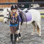 Beware of making rash decisions when gifting a child with a pony or horse. Try giving the gift of riding lessons on a pony thats well-trained and under the supervision of an experienced teacher, such as Laila Garrison and her pony Tinkerbelle, who take lessons at Port Townsends Heron Pond Farm Equestrian Center with Christine Headley. (Cenia Garrison)