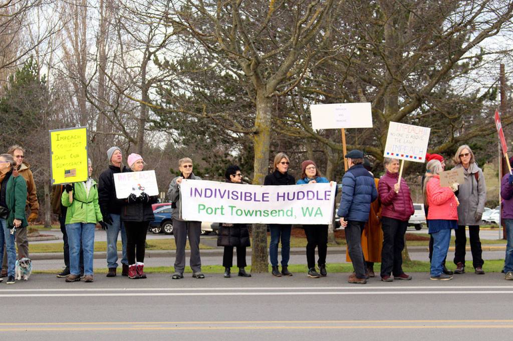 Impeachment supporters gather in Port Townsend