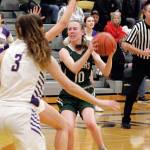 Port Angeles Mikkiah Brady looks for a passing lane against the North Kitsap defense. (Mark Krulish/Kitsap News Group)