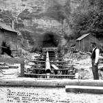 This photo, provided by the city of Port Angeles, shows the construction of the culvert north at the intersection of Front and Lincoln streets in May 1914.