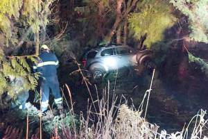 Port Angeles woman treated and discharged after one-car wreck