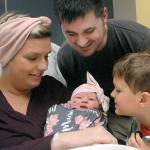 New Year’s baby: Coast Guard family welcomes baby girl