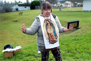 One-year anniversary of cutting down sequoia marked