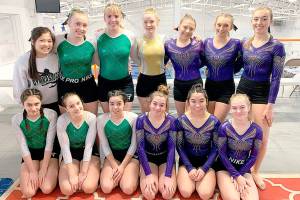 GYMNASTICS: Port Angeles/Sequim/Crescent team competes at Sehome Invite