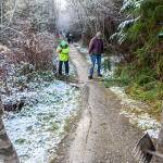 Workers help keep Olympic Discovery Trail groomed