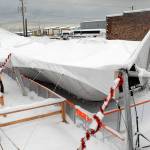 Heavy snow brings down Port Angeles Winter Ice Village tent