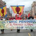 Police estimated that about 1,000 people participated in the third annual Olympic Peninsula Womxns Wave in Port Townsend in 2019. (Peninsula Daily News file)