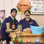 Western Red Brewing assistant brewer Dan Forman, left, and head brewer/owner Denver Smyth stand at their stall at the 2019 Strange Brewfest. Western Red Brewing is one of the 37 breweries that will be in attendance during this years brewfest on Friday and Saturday at the American Legion. (Strange Brewfest)