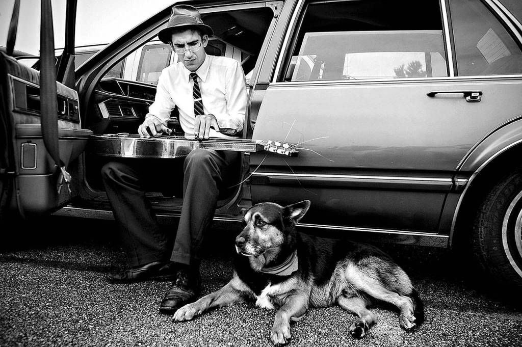 The Sequim Art in the Library opening reception at the Sequim Library on Friday, Feb. 7, 2020, features live music by The Shaky Barbers at 6:30 p.m.