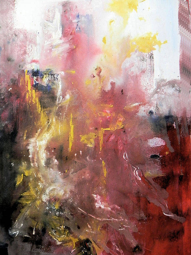 Unpredictability by Carole Janda, who is a featured artist at the Blue Whole Gallery in February.