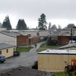 Stevens Middle School in Port Angeles, shown Wednesday, is slated for rennovation after the apparent passage of a capital improvement levy by voters Tuesday. (Keith Thorpe/Peninsula Daily News)
