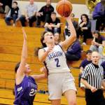 Conor Dowley/Olympic Peninsula News Group Sequims Jessica Dietzman puts up a layup during a district playoff win over Foster. Dietzman scored 18 points with five steals and four assists.