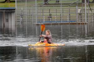 At play over the field