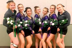 Six gymnasts going to state