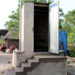 Dignity toilets in Togo, Africa, have a catch basin underneath that converts human excrement into fertilizer. (Doc Reiss)