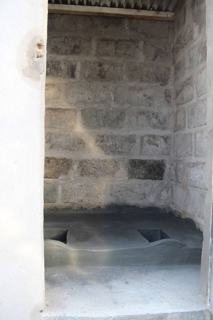 The inside of one of the toilets in Togo, Africa. (Doc Reiss)