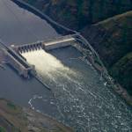 FILE - In this May 15, 2019 file photo, the Lower Granite Dam on the Snake River is seen from the air near Colfax, Washington Farmers, environmentalists, tribal leaders and public utility officials are eagerly awaiting a federal report due Friday, Feb. 28, 2020, that could decide the fate of four hydroelectric dams on the Snake River. (AP Photo/Ted S. Warren,File)