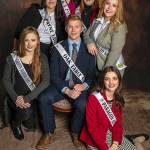 This years Sequim Irrigation Festival royalty candidates on March 7 include, from top clockwise, Sydney VanProyen, Brii Hingtgen, Olivia Preston, Alicia Pairadee, Logan Laxson, Lindsey Coffman, and Mya Janssen. (Keith Ross/Keiths Frame of Mind)