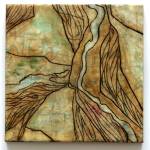 Dana Weirs Encaustic is on display at the Port Townsend School of the Arts Grover Gallery.