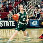 Mikkiah Brady sends the ball out to a teammate at the wing late in the fourth quarter against Ellensburg. (Mark Krulish/Kitsap News Group)