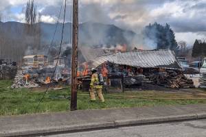Fire engulfs Quilcene residence
