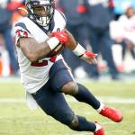 Houston Texans running back Carlos Hyde #23 during an NFL football game between the Houston Texans and the Tennessee Titans on Sunday, Dec. 15, 2019, in Nashville, Tenn. (Michael Zito/AP Images for Panini)