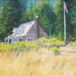 Ranger Station 1 by Carol Janda, who, along with Mary Franchini, is a featured artist at the Blue Whole Gallerys July exhibit.